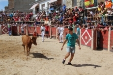 Vibrante segundo encierro de las fiestas con erales de Hermanos Sánchez