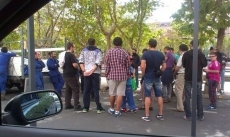 Vecinos de Garrido protestan por el cierre del parque para ejecutar las obras