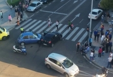 Un herido en un accidente en el cruce de La Bañeza con Valles Mineros