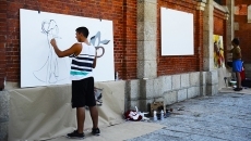 'Cambio de tercios', el arte urbano de j&oacute;venes artistas en la Glorieta