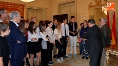 Recepción en el Ayuntamiento a una veintena de estudiantes procedentes de Noruega