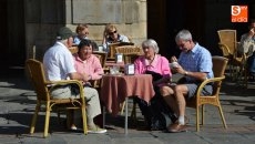 El mal tiempo no impide la llegada masiva de turistas a Salamanca