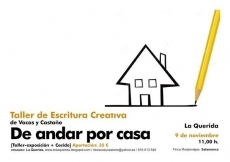 Taller de Escritura Creativa organizado por La Querida, el 9 de noviembre en Rodasviejas