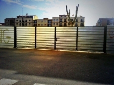 El no al párking de Garrido en blanco y negro