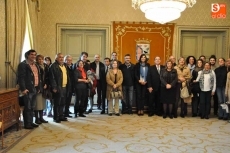 Recepción municipal a los participantes del programa hispano-portugués