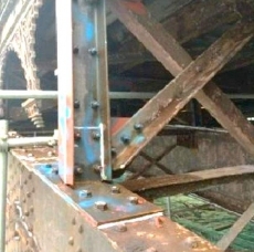 El puente Enrique Estevan tenía pérdidas de acero estructural y deformaciones por corrosión