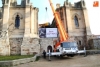 Foto 2 - Comienzan los trabajos para instalar una red antipalomas de 2.000 metros cuadrados en la Basílica 