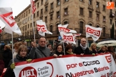 Foto 5 - Protesta de los trabajadores de Cleanet por el retraso de cinco meses en el pago de las nóminas