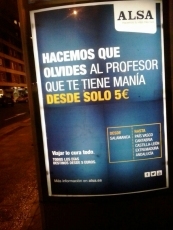 Exigen a ALSA que retire la campaña Hacemos que olvides al profesor que te tiene manía desde...