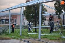 Foto 4 - Empieza a levantarse la carpa, que crece en tamaño para estrenar pre-Carnaval