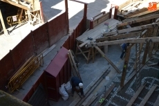 Foto 5 - La construcción de los tablaos está en plena recta final