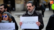 Foto 6 - La Plataforma No somos delitos protesta en la Plaza Mayor contra las 'leyes mordaza'