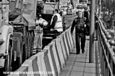 Foto 4 - 'Salamanca en bici' critica el poco espacio para los peatones en el puente Enrique Estevan