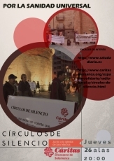 Por la sanidad universal, lema de Círculos de silencio para este jueves