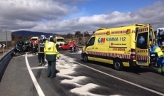 Trasladada a Salamanca la única superviviente del trágico accidente de El Tiemblo