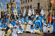 Foto 6 - La Borriquilla procesiona en compañía de cientos de mirobrigenses