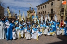 Foto 5 - La Borriquilla procesiona en compañía de cientos de mirobrigenses