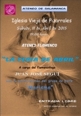 La Feria de Abril, protagonista del Ateneo Flamenco, este sábado