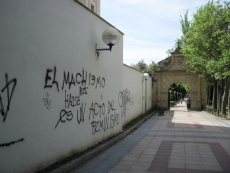 Foto 5 - Exigen al Ayuntamiento que limpie las pintadas que afean el casco histórico de la ciudad