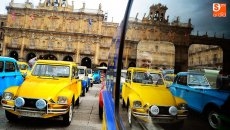 Una espectacular concentración en la Plaza Mayor, la guinda del encuentro Nacional 2CV