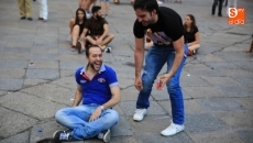 Foto 5 - Los aficionados salmantinos del Barcelona celebran en las calles la Champions