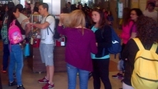 Los escolares del colegio Santa Teresa viajan en tren hasta Ciudad Rodrigo