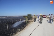 Foto 5 - Un incendio calcina en Vitigudino cerca de cinco hectáreas de pasto
