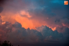 'El cielo salmantino en llamas', im&aacute;genes de la tormenta de verano