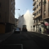 Foto 2 - Un reventón de agua en Van Dyck alcanza varios pisos de altura