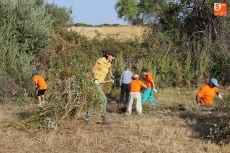 Foto 6 - Una jornada de Voluntariado Medioambiental logra rescatar del olvido la Fuente de La Noguera