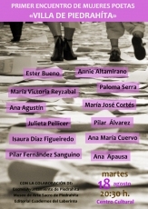 Primer encuentro de mujeres poetas en Piedrahita