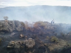 Controlado el incendio de la Dehesa, el sexto en Montemayor en dos semanas