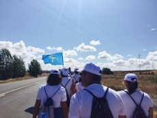 Los ganaderos comienzan en León la marcha blanca hacia Madrid en defensa del sector lácteo