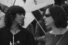 Foto 4 - Medio centenar de personas se concentran en la Plaza Mayor en contra de la Fiesta de los Toros