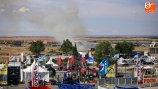 Foto 5 - Un incendio en la autovía A-62 sorprende a los visitantes de la Feria Salamaq
