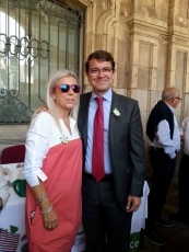 Con el alcalde de la ciudad