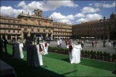 Polémica por la celebración de una fiesta privada en plena Plaza Mayor