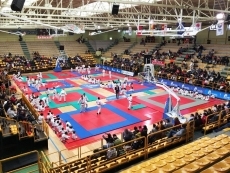 El pabell&oacute;n W&uuml;rzburg acoge la primera jornada de los Juegos Escolares de Judo