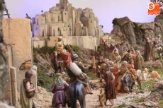 El patio del Palacio de la Salina acoge un espectacular Belén de la Asociación La Morana