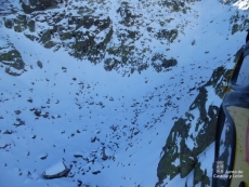 Un montañero herido en la Sierra de Gredos, trasladado en helicóptero a Salamanca