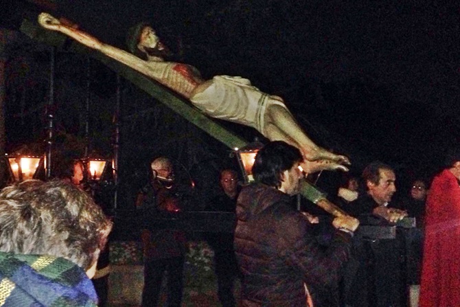 Bajada del Cristo de las Aguas en Ledesma