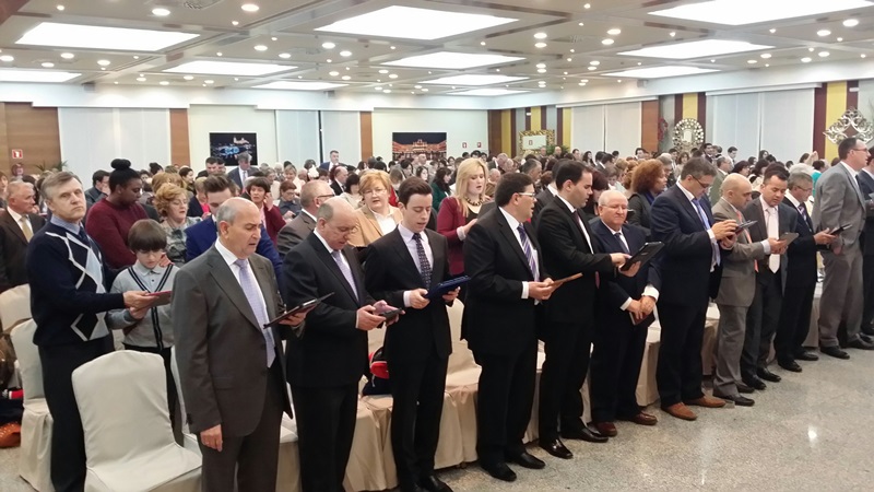 Acto celebrado por los Testigos Cristianos de Jehová en el hotel Recoletos Coco