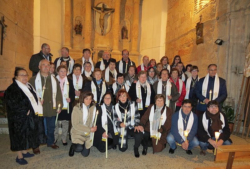 Hermanos de la Cofradía del Santísimo de Villoria | Fotos: Mercedes Corredera