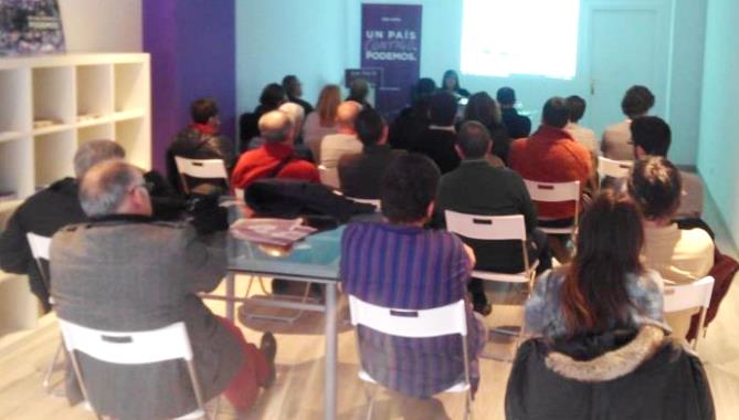 Jornada Corrupción y Cultura en la sede de Podemos Salamanca