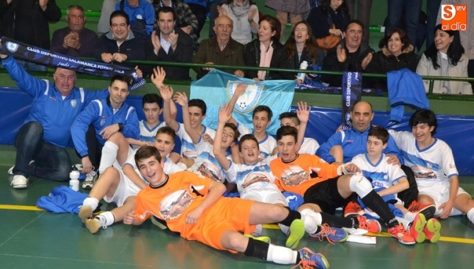 El Salamanca FS Infantil canta el alirón liguero en Miróbriga