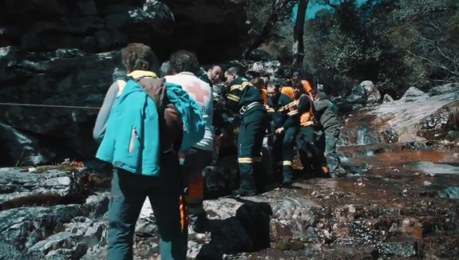 Así fue el complicado rescate del corredor accidentado en la Tres Valles