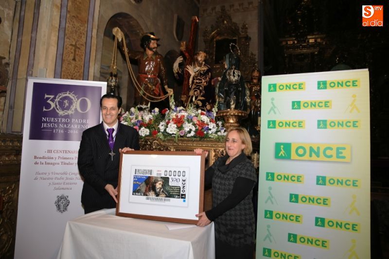 La ONCE dedica un cupón a la Congregación del Jesús Nazareno y Santo Entierro