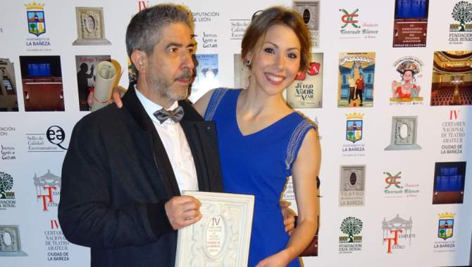 Manuel Muñoz y María Sierra en la gala de clausura