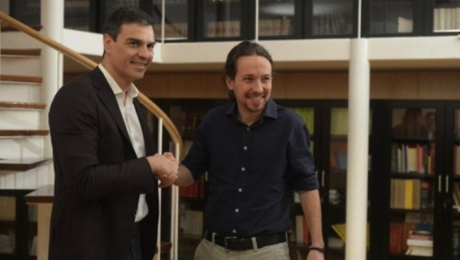 Pedro Sánchez y Pablo Iglesias