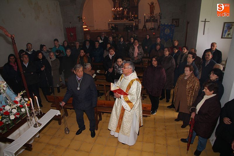 La fuerte lluvia mantiene a la Vírgen del Mensegal dentro de la ermita  